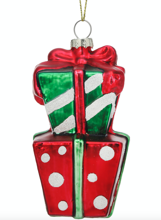 4.5" Stacked Presents Ornament