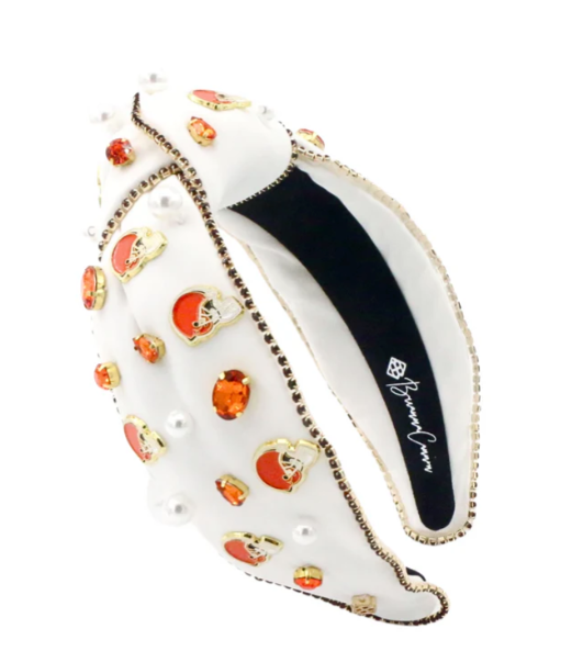 Cle Browns White Logo Headband