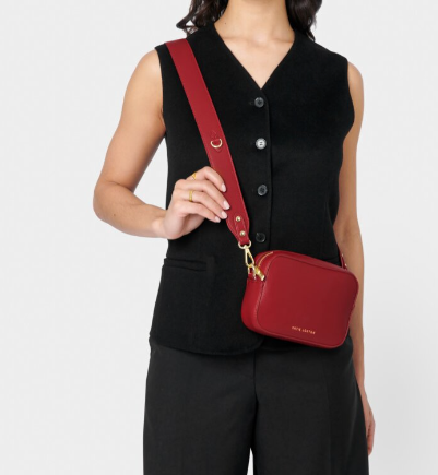 Zana Mini Crossbody Bag | Garnet Red