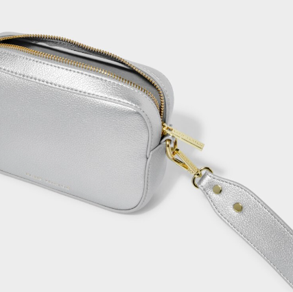 Zana Mini Crossbody Bag | Silver