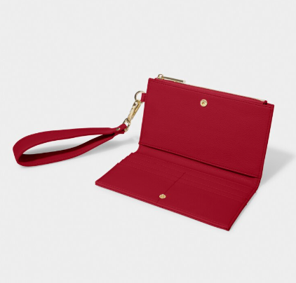 Zara Wristlet Purse | Garnet Red