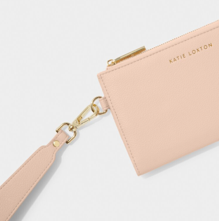 Zara Wristlet Purse | Nude Pink