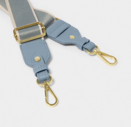Canvas Bag Strap | Cornflower Blue Stripe