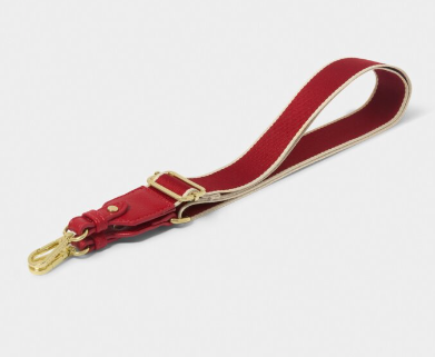Canvas Bag Strap | Garnet Red Stripe