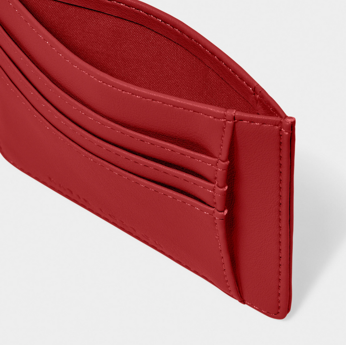 Lily Card Holder | Garnet Red