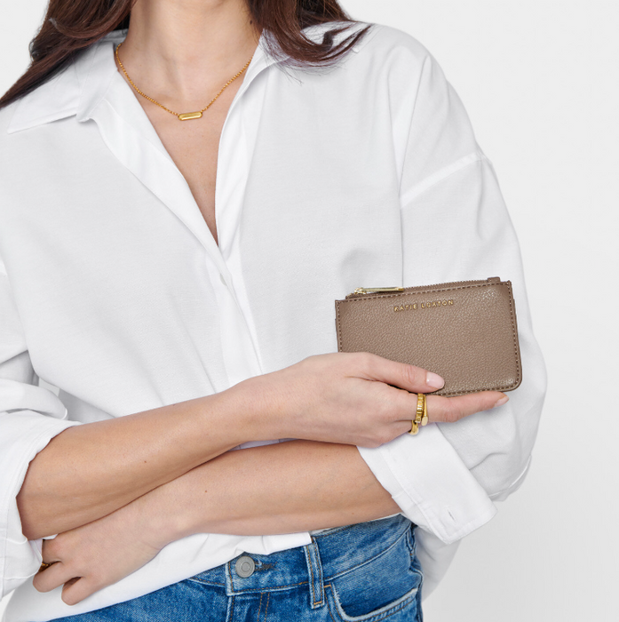 Hana Coin and Cardholder | Mocha