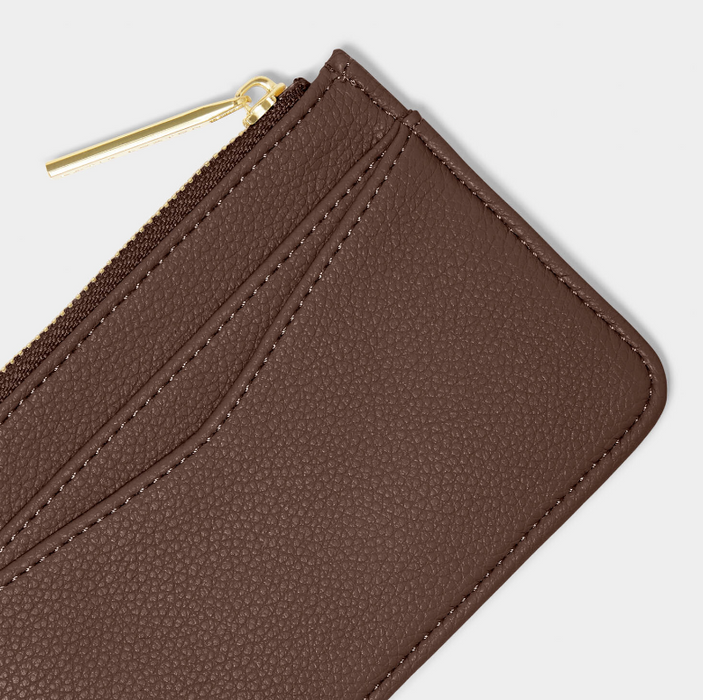 Hana Coin and Cardholder | Chocolate