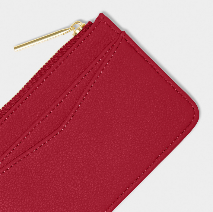 Hana Coin and Cardholder | Garnet Red