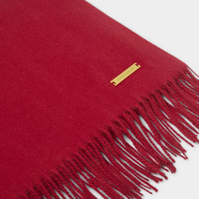 Blanket Scarf | Garnet Red