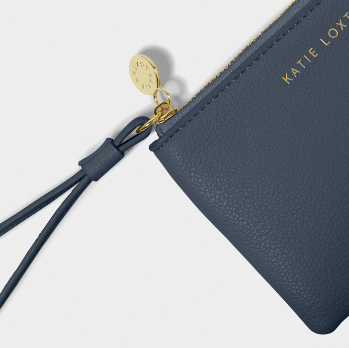 Small Wristlet Pouch | Slate Blue