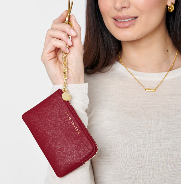 Tilly Keychain Purse | Garnet Red