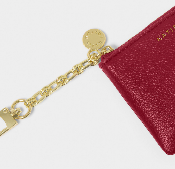 Tilly Keychain Purse | Garnet Red