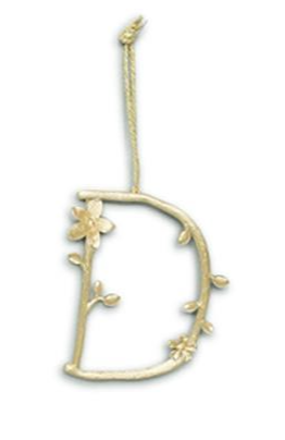 D Flowering Branch Initial Ornament