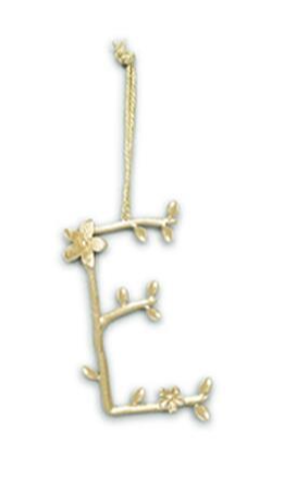 E Flowering Branch Initial Ornament