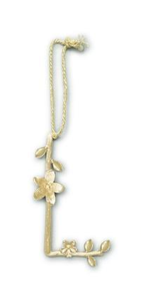 L Flowering Branch Initial Ornament