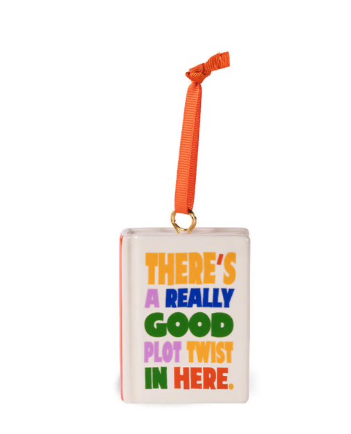 Plot Twist Book Ornament
