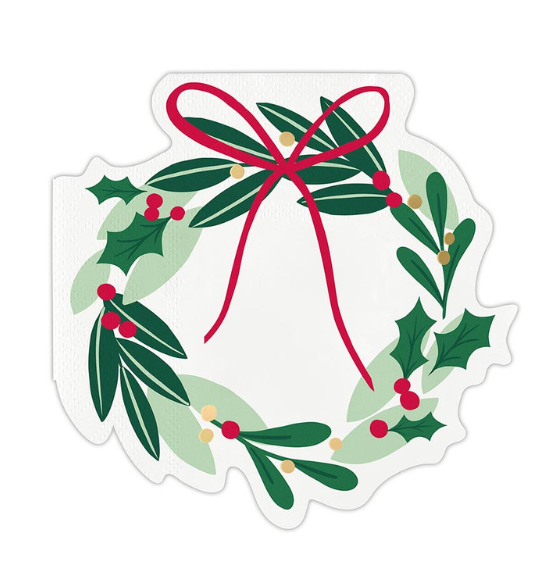 Die Cut Wreath Napkin