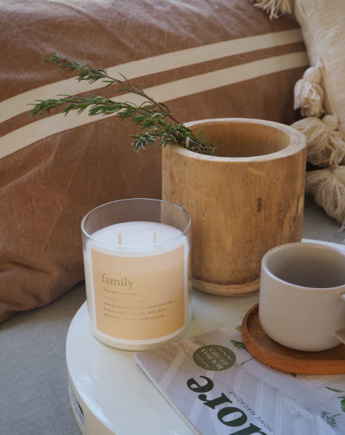 Family 2 Wick Goldie Candle