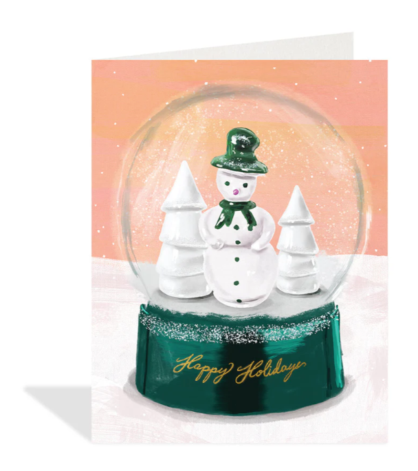 Snowglobe Holidays Card