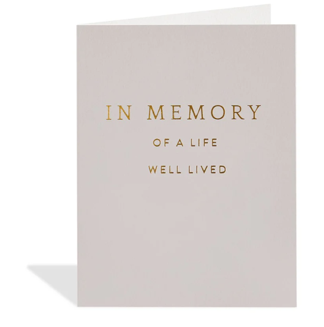 In Memory of a Life Card
