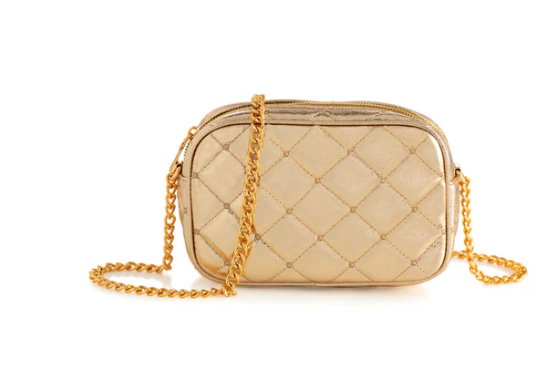 Mademoiselle Camera Bag | Gold