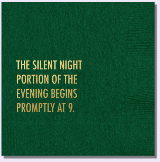 Silent Night Napkins