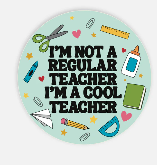 Cool Teacher Sticker