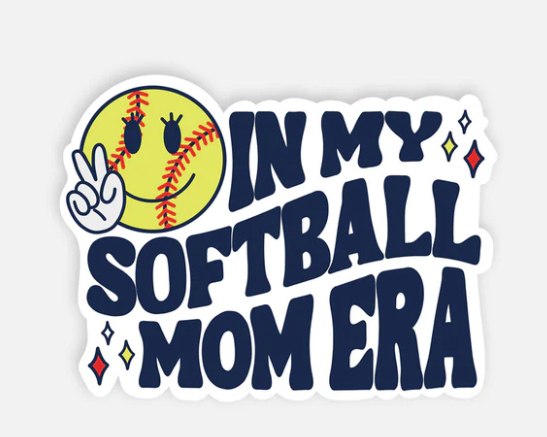 Softball Mom Era Sticker