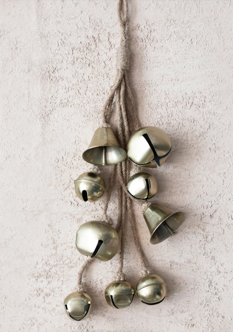 Metal Ball Cluster w/Jute Rope