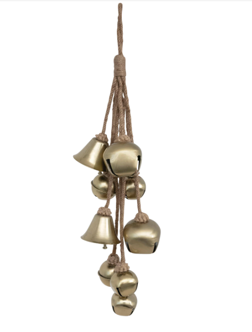 Metal Ball Cluster w/Jute Rope
