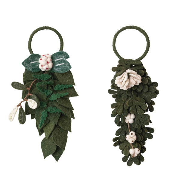 Felt Holly Door Hanger