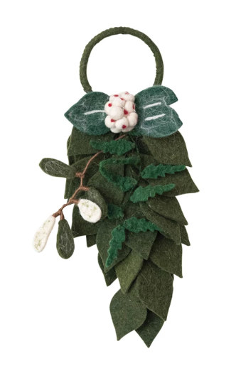 Felt Holly Door Hanger