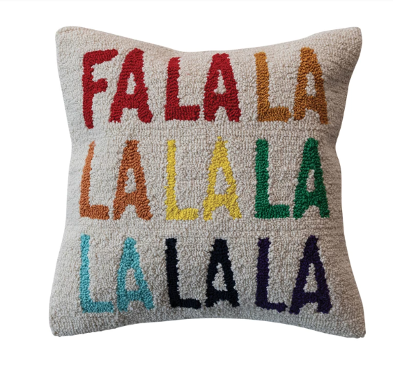18" FaLaLa Tufted Pillow