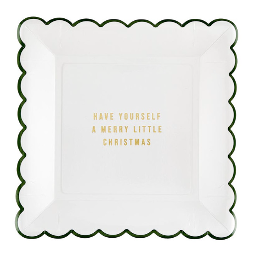 Scallop Edge Merry Little Paper Plates