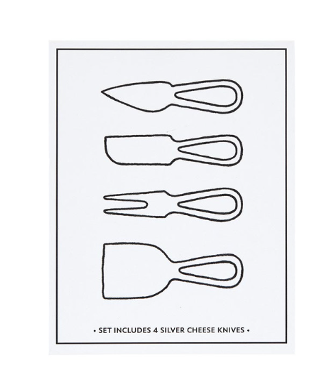 Silver Cheese Knife Set