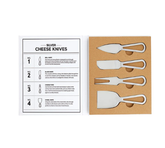 Silver Cheese Knife Set