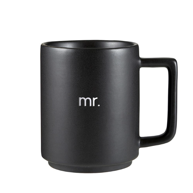 Mr Mrs Stackable Mug Set