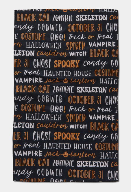 Geometry Tea Towel | Spooky Scribble