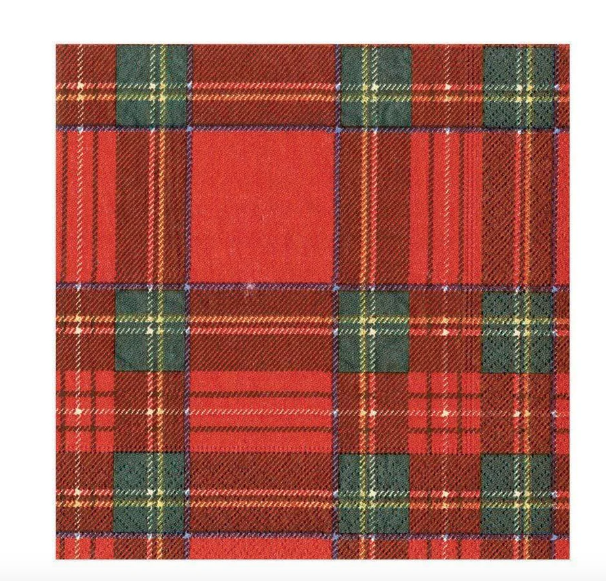 Royal Plaid Luncheon Napkin