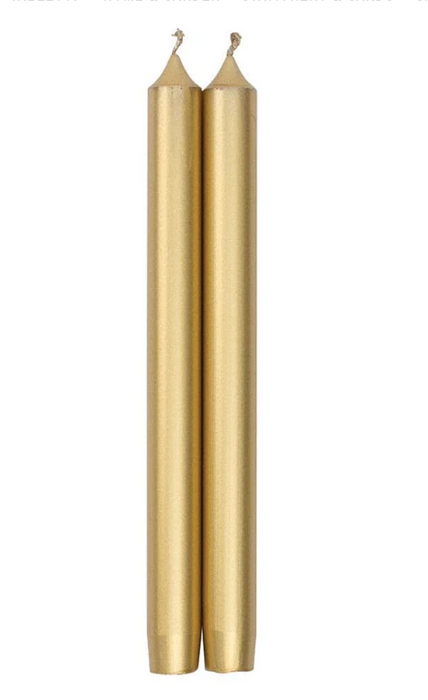 12" Tapers Set of 2 | Gold