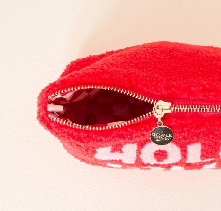 Holly Jolly Teddy Pouch