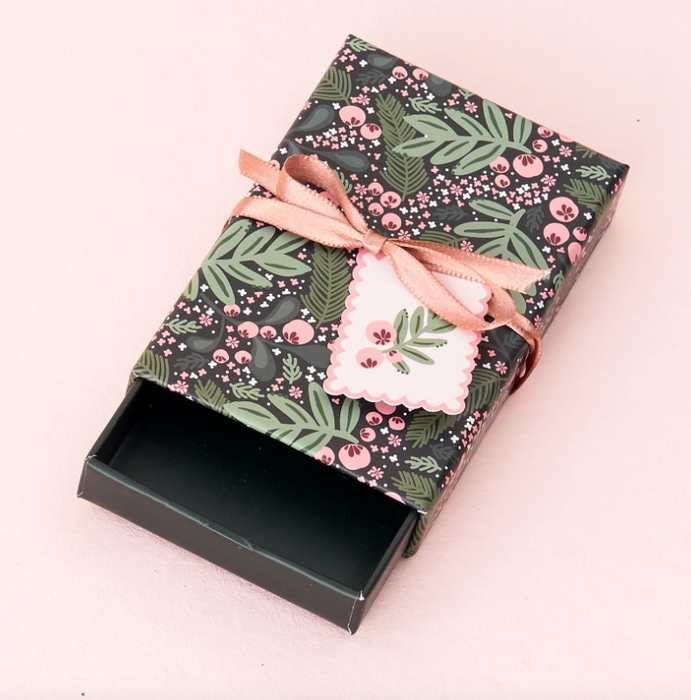 Green Jolly Sprig Gift Card Box
