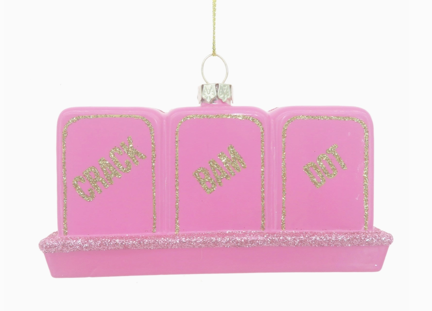 Mahjong Glass Ornament