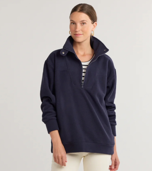 Alcott Pullover Vello Fleece | Navy