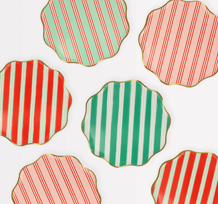 Festive Stripe Side Plates