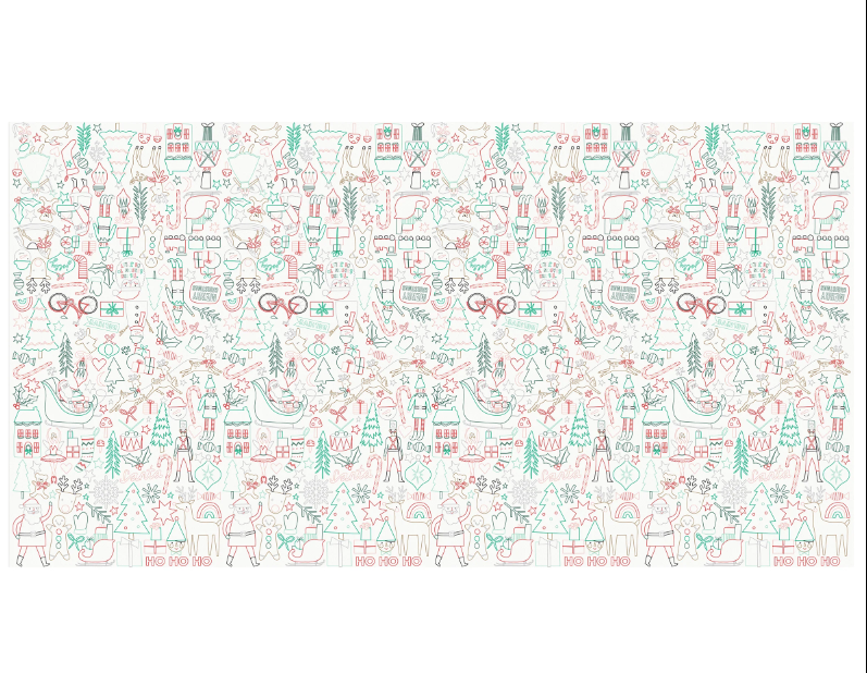 Christmas Color in Tablecloth