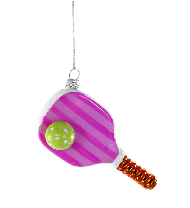 Pink Pickle Ball Ornament