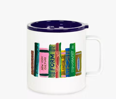 Kate Spade Bookshelf Stainless Mug
