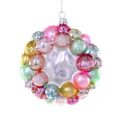Pastel Wreath Ornament