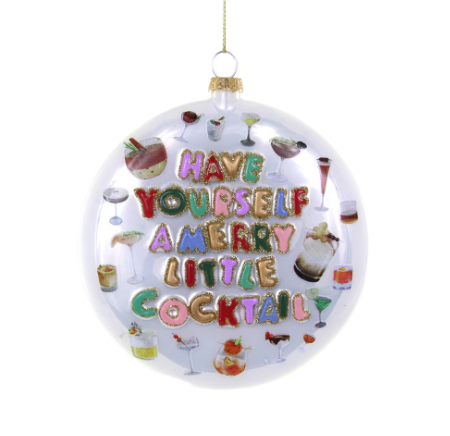 Merry Little Cocktail Ornament